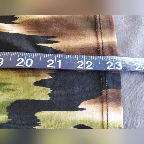 Perseption Multi-color Sweetheart Front Short Sleeve Blouse Women's Size 2X - Picture 11 of 11